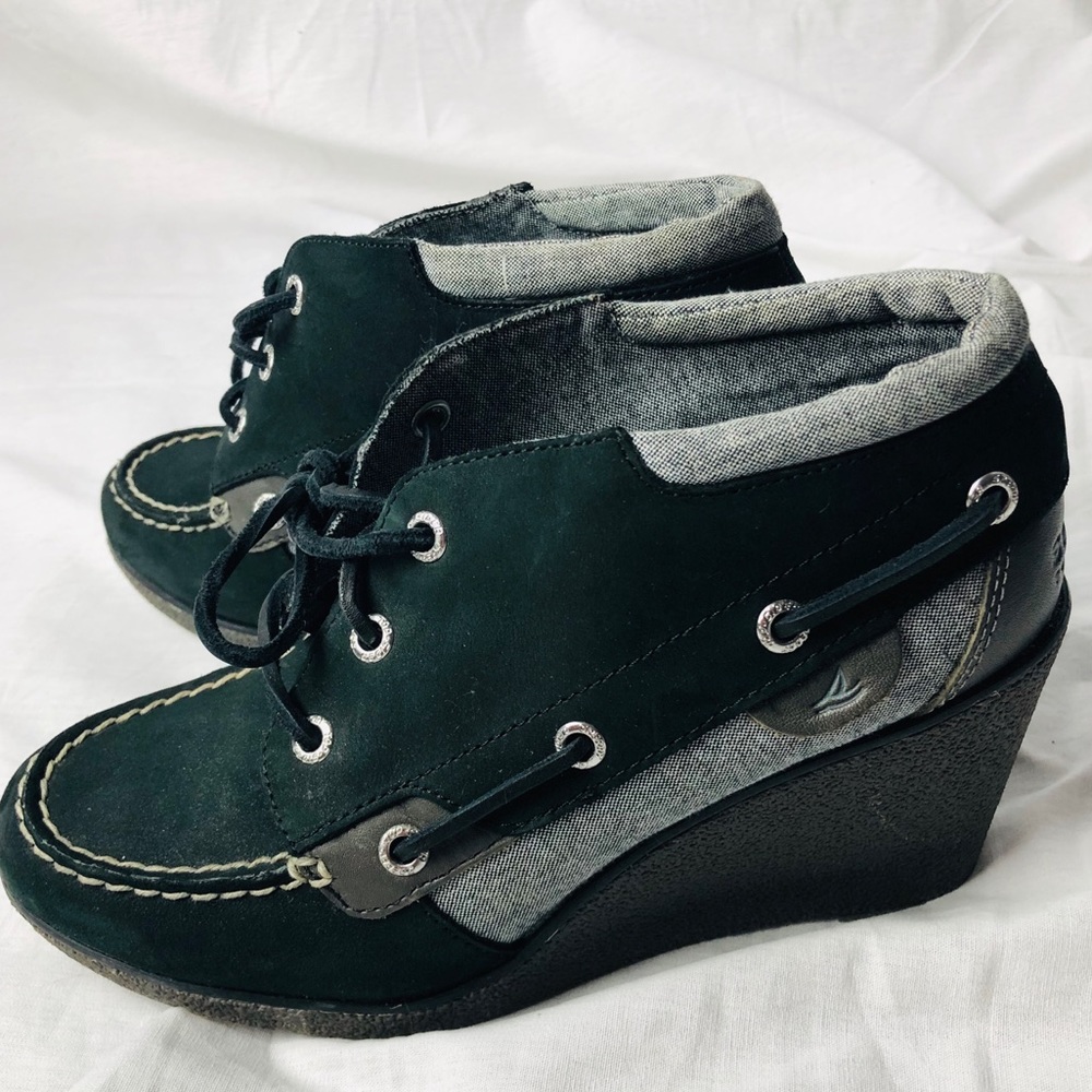 Sperry wedge heels size 7